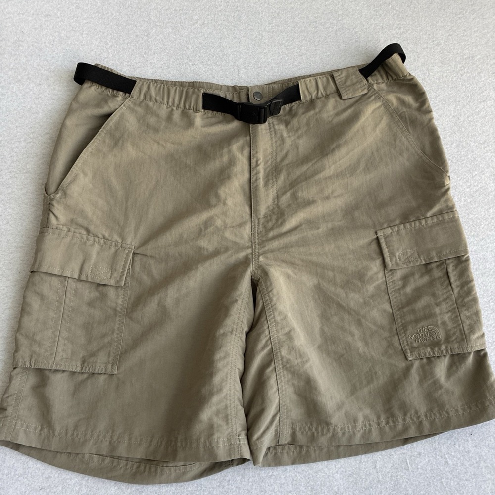 North Face Mens Paramount Peak Cargo Shorts XL Tan Outdoors Hiking Gorpcore